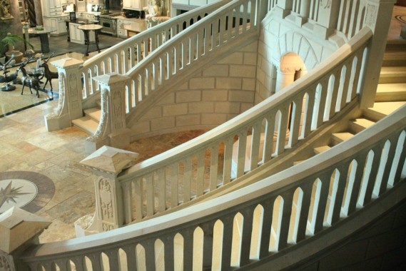 Grand Double Curved Staircase