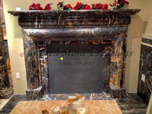 Michelangelo Marble Fireplace Surround