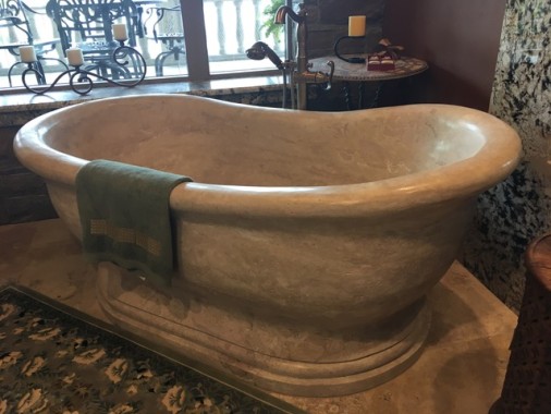TravertineSlipperTub