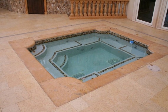 Hot tub pool coping