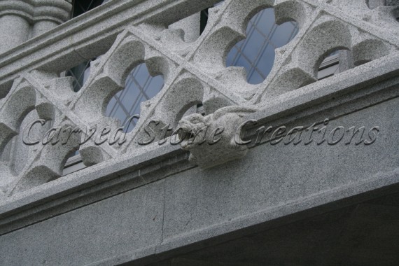 Granite Thin Veneer and Carved Accents
