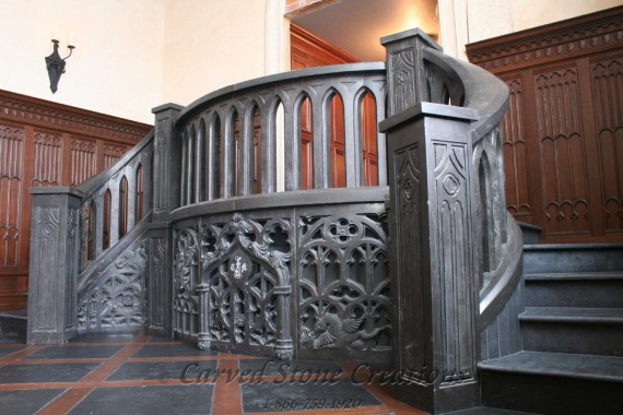 Double Curved Staircase