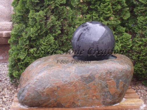 Rolling Ball Boulder Fountain