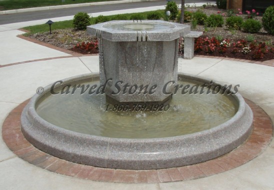 Custom octagon Urn Fountain