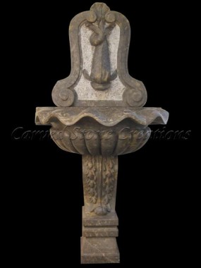 Carved Marble Wall Fountain 1
