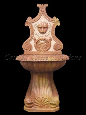 Carved Marble Wall Fountain 3