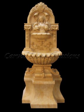 Carved Marble Wall Fountain 5