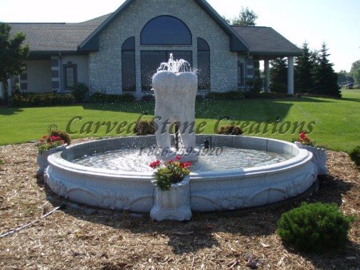 Custom Granite Tooth Fountain