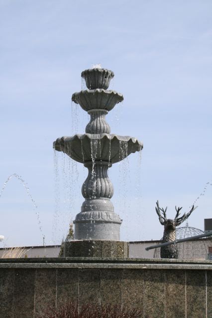 Granite tiered fountain