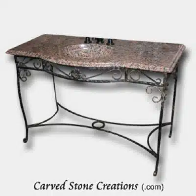Bathroom Stone sink stand design
