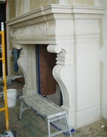 Natural Stone Fireplace Installation, Install Natural Stone Fireplace