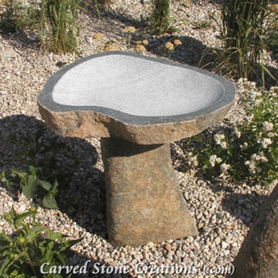 Stone birdbath