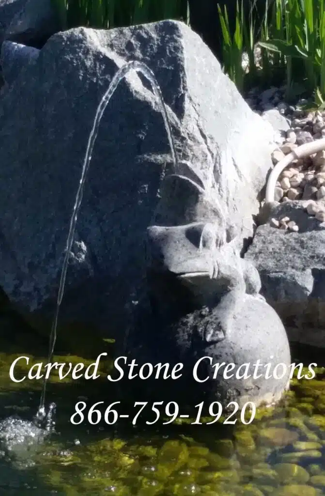 Leap Frog Granite Fountain