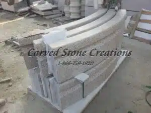 8 Round Cypress Fountain Pool Surround, Giallo Fantasia Y