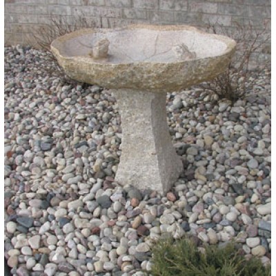 Stone birdbath