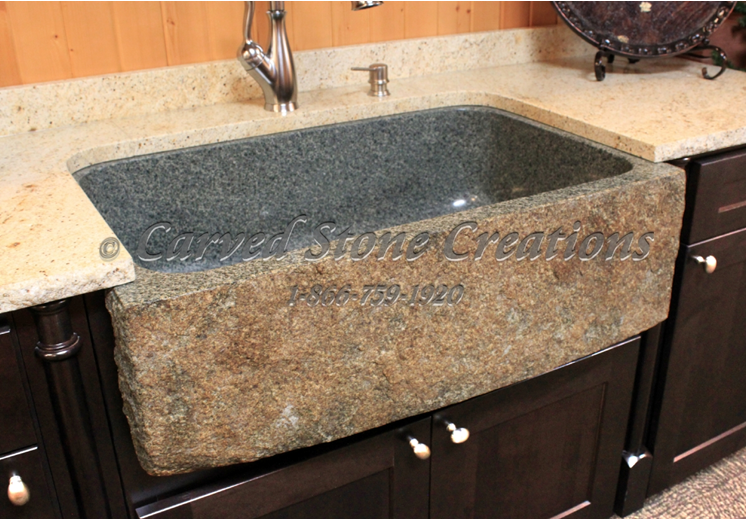 Granite Kitchen Sink Carved Stone Creations, Granite Composite Vanity Sinks