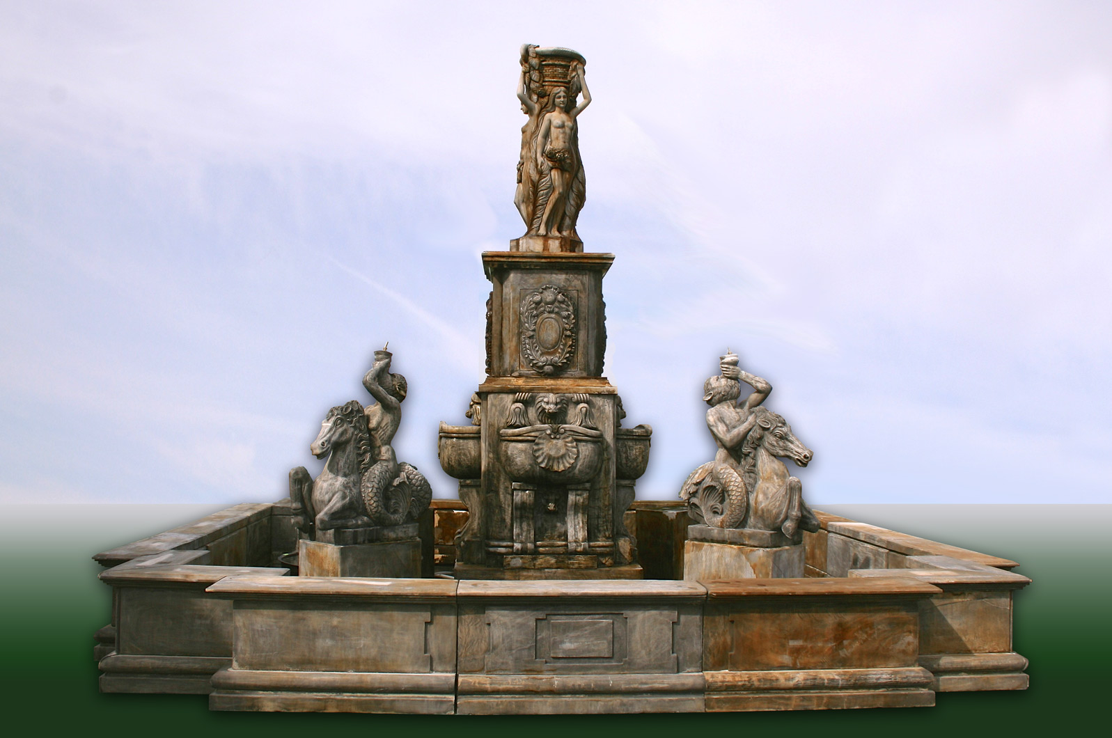 Large Antique Marble Fountains