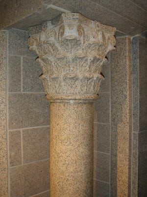 Natural stone column 
