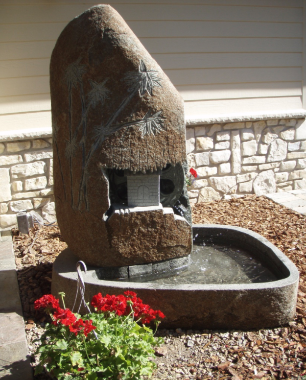 Water wheel fountain 