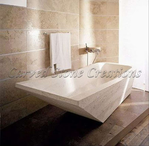 Stone bathtub