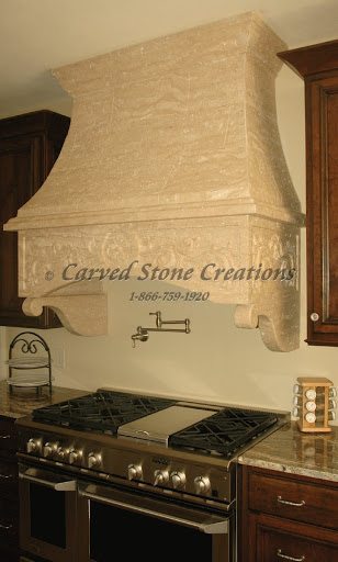 Stone kitchen hood