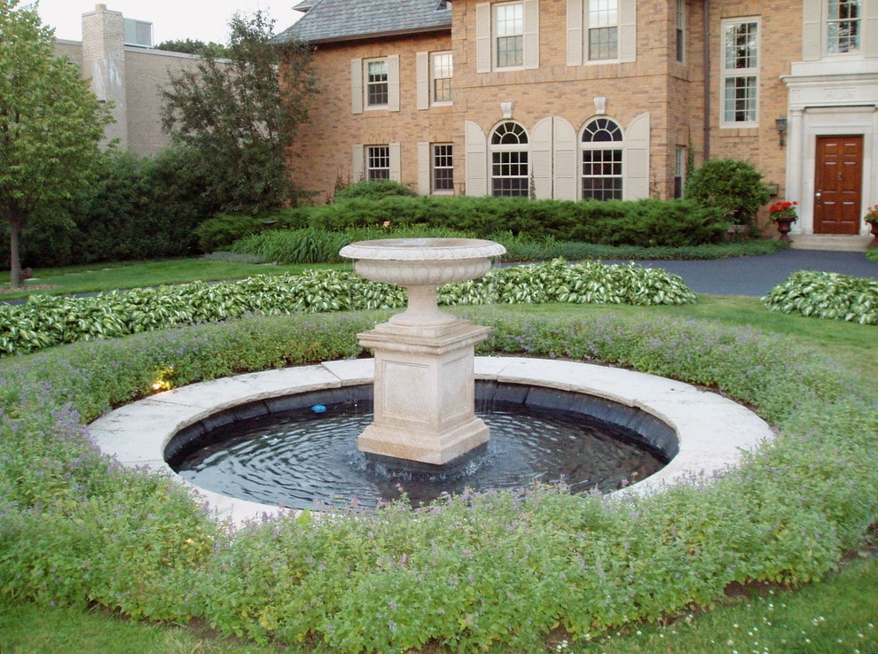 traditional urn fountain
