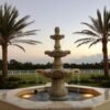3 tier stone fountain
