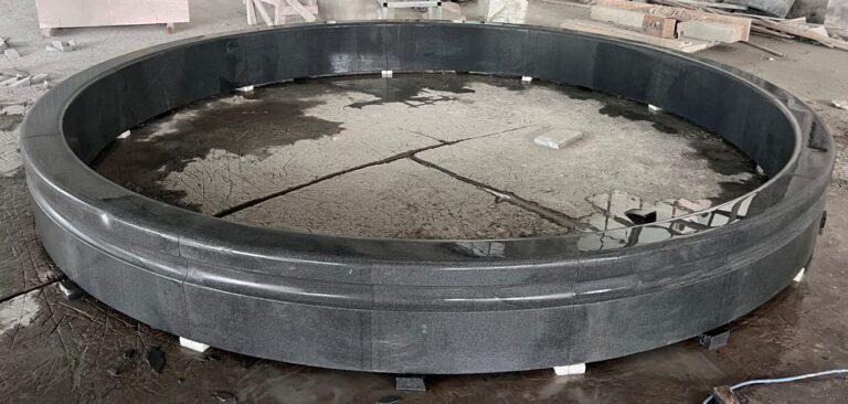 Charcoal Grey Granite 12 Ft Cypress Pool Surround, wet