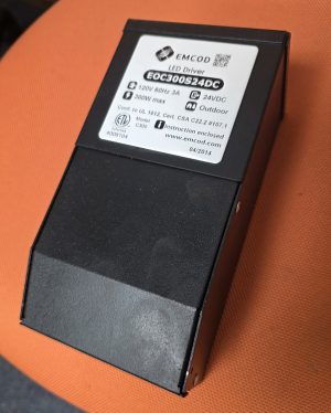 300 watt led driver, black coated stainless steel.