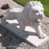 Walking lion statue