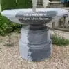 Granite urn fountain