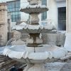LIght Golden Sesame Granite 4-tier Acanthus fountain