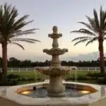 3 tier stone fountain