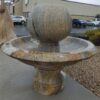 Wide Urn Bubbling Sphere Fountain