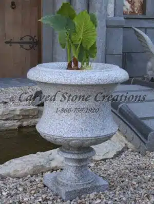 White Stone Planters
