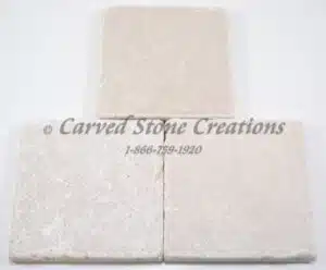 4×4 Botticina Cream Marble Tumbled Tile