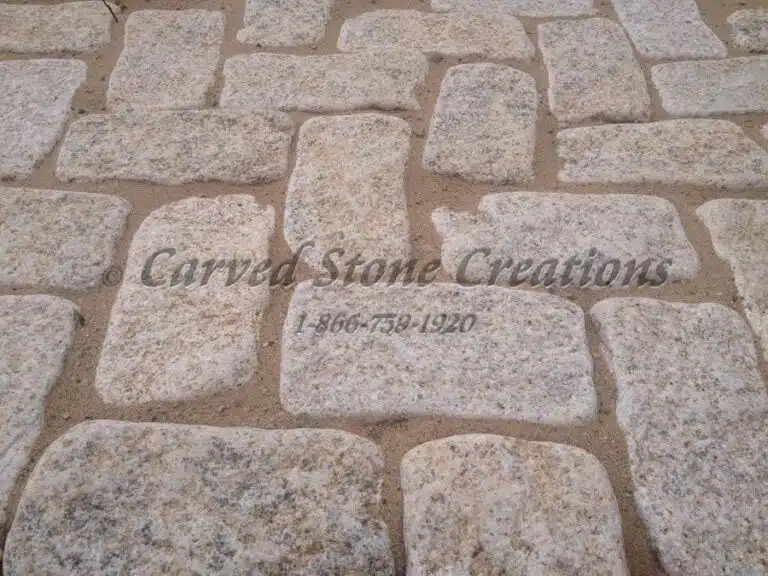 Granite stones pathway