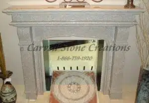 Granite surround fireplace
