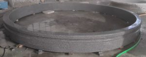 14′ Dia x 14″ tall Cypress Pool Surround Light Charcoal Grey Granite
