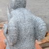 2 Ft Tall Elephant Spitter fountain - wet lt charcoal grey granite
