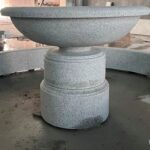 4 Ft urn fountain carved of California white Granite