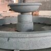 4 Ft urn fountain carved of California white Granite