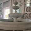 Dry LIght Golden Sesame Granite 3-tier Egg Dart Fountain and pool surround