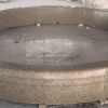 10 ft diameter x 10" tall cypress pool surround in light golden sesame granite