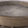 10 ft diameter x 10" tall cypress pool surround in light golden sesame granite
