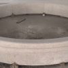 10 ft diameter x 10" tall cypress pool surround in light golden sesame granite