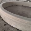 10 ft diameter x 10" tall cypress pool surround in light golden sesame granite