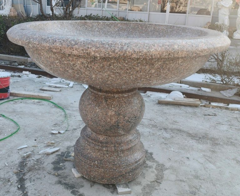 Wild Rose Granite 5' Dainty Urn, wet color