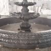 4-tier acanthus fountain in a 10' diameter x 14" tall Acanthus relief Carved pool surround